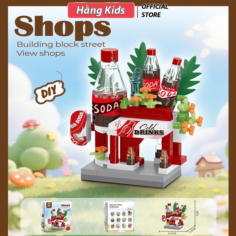 Mô Hình Lắp Ghép Cửa Hàng Thu Nhỏ DIY Siêu Xinh