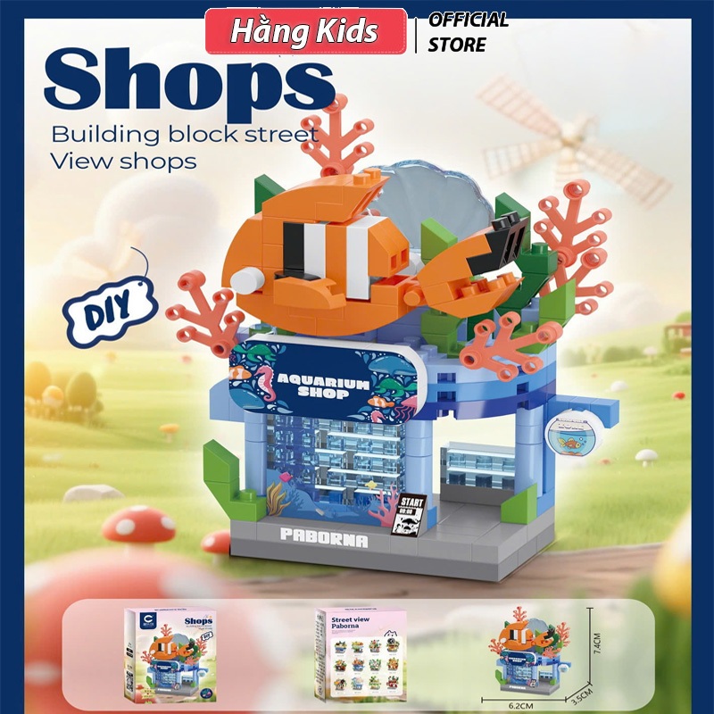 Mô Hình Lắp Ghép Cửa Hàng Thu Nhỏ DIY Siêu Xinh