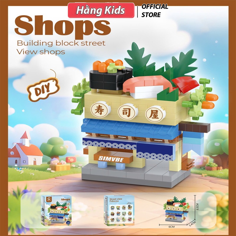 Mô Hình Lắp Ghép Cửa Hàng Thu Nhỏ DIY Siêu Xinh
