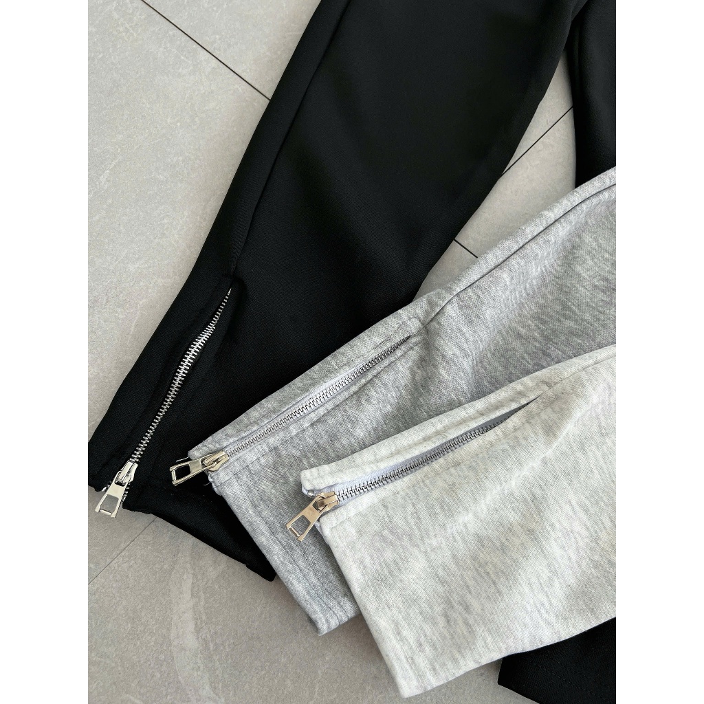 Quần Jogger Trơn Nam  LEXRONAN Khóa Zip  – Jogger Nỉ 2 Da Form Fit, Co Giãn, Mặc Mát, Dễ Phối Đồ #JGR01