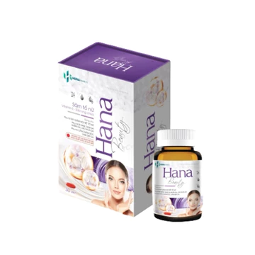 Viên uống Hana Beauty sâm tố nữ Vitamin E - Sữa ong chúa - Glutathione 98% hỗ trợ người bị suy giảm nội tiết tố nữ, nám.