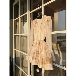 Váy Đầm Hoa 3D Sang Chảnh Cao Cấp Be Chouchou Mix Dây Hoa