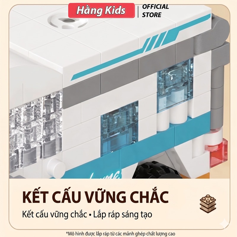Mô Hình Lắp Ghép Xe Thu Nhỏ DIY Siêu Xinh, Siêu Dễ Thương Cho Bé