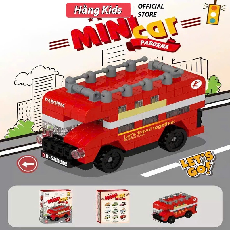 Mô Hình Lắp Ghép Xe Thu Nhỏ DIY Siêu Xinh, Siêu Dễ Thương Cho Bé