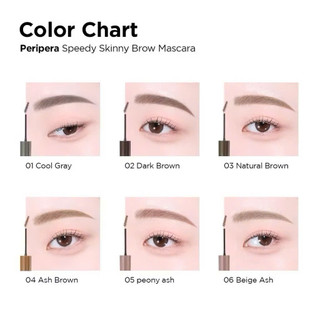 [Y383] Mascara Lông Mày PERIPERA Speedy Skinny Browcara - Định Hình Chân Mày, Kháng Nước, Lâu Trôi