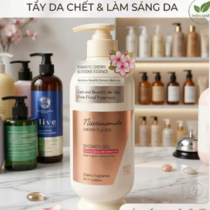​Sữa Tắm Cherry Flower 800ml – Làm Sáng, Dưỡng Trắng Da, Lưu Hương Quyến Rũ