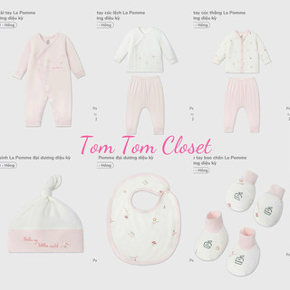 La pomme SS26.T4.1 BST sơ sinh La Pomme đại dương diệu kỳ - Hồng cho bé
