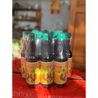 [ Giá Tốt ] 10 Chai sâm dứa KHÔNG ĐƯỜNG Châu Thành - hương vị tuổi thơ - syrup