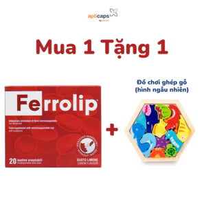 Sắt Ferrolip Cho Bà Bầu - Hỗ Trợ Giảm Nguy Cơ Thiếu Máu, Thiếu Sắt (Hộp 20 Gói)