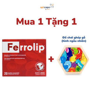 Sắt Ferrolip Cho Bà Bầu - Hỗ Trợ Giảm Nguy Cơ Thiếu Máu, Thiếu Sắt (Hộp 20 Gói)