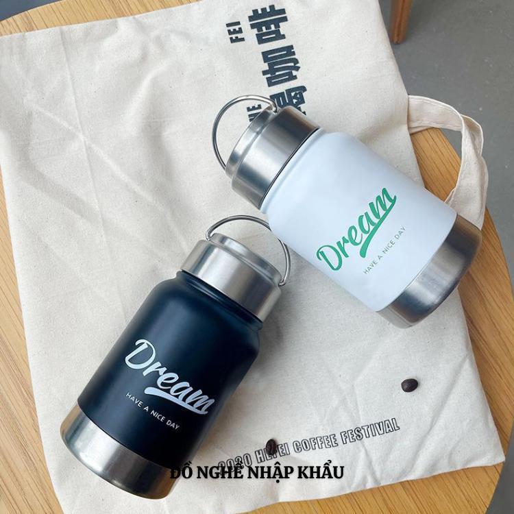 Bình cafe siêu giữ nhiệt Inox 2 lớp 304  dung tich  350ml giữ nhiệt đến 20h0-Mẫu mới nhất 2027