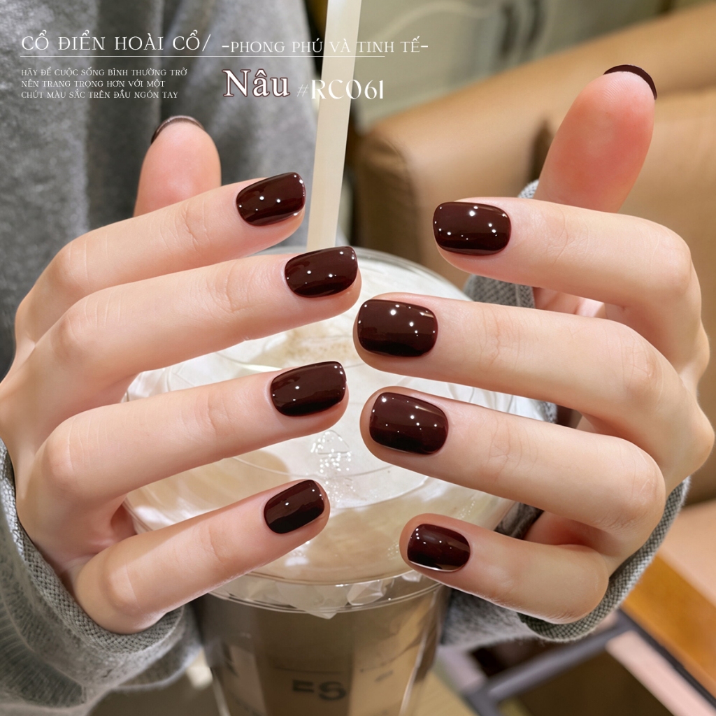 XEIJAYI 15ml - Sơn gel móng tay màu nâu, độ bóng lâu trôi, thích hợp sử dụng tại salon và nhà.