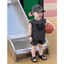 Set bộ kèm mũ hoạ tiết chó cho bé