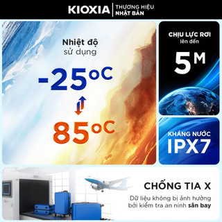 Thẻ nhớ microSDXC Kioxia Exceria G3 128GB A2 V30 U3 4K R160MB/s / W50MB/s (Xanh) - Phụ Kiện Nhất Tín