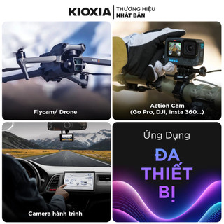 Thẻ nhớ microSDXC Kioxia Exceria G3 128GB A2 V30 U3 4K R160MB/s / W50MB/s (Xanh) - Phụ Kiện Nhất Tín
