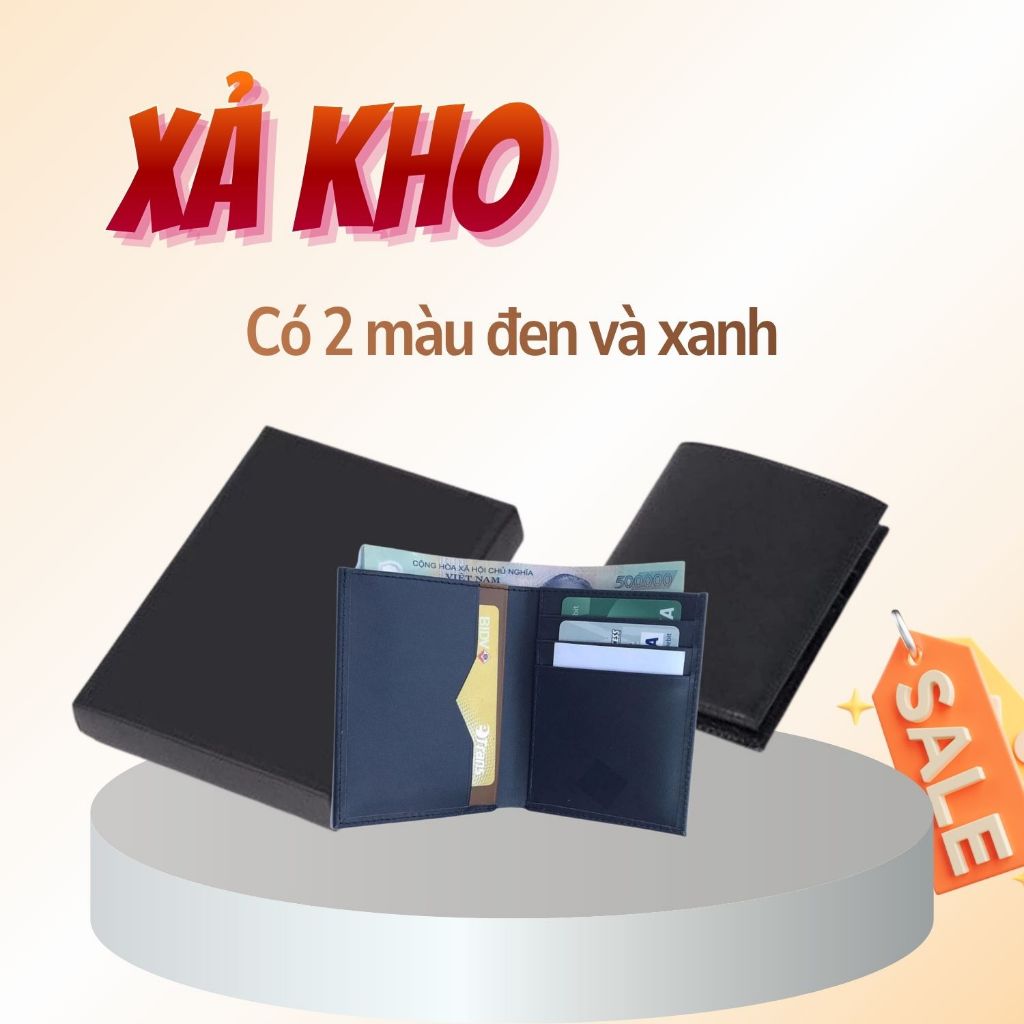 Ví Da Nam Mini Dáng Đứng Thời Trang DTR, Bóp Nam Đẹp Đẳng Cấp, Da Bò Thật 100%, Nhỏ Gọn, Dễ Mang
