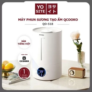 Máy phun sương tạo ẩm MI.QCOOKO, Máy tạo ẩm khuếch tán tinh dầu dung tích 5L, hoạt động êm ái, liên tục cả ngày