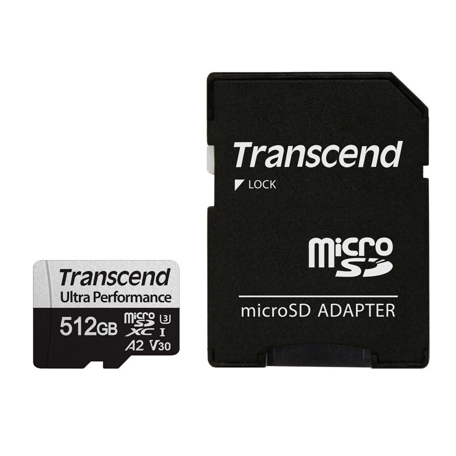 Thẻ nhớ MicroSDXC Transcend Ultra Performance 512GB A2 V30 U3 4K R160MB ...