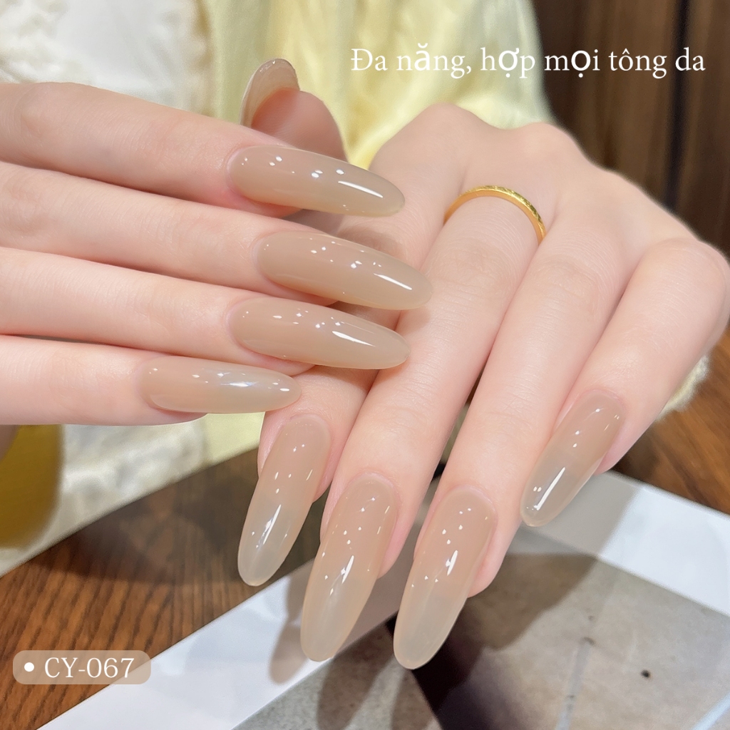 XEIJAYI 40ml - Sơn gel móng tay màu nude tông ấm mới, độ bão hòa thấp, thích hợp sử dụng hàng ngày.