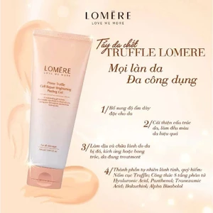 Tẩy Tế Bào Chết Lomer Prime Trufle Brightening Peeling 150ml – Gel Tẩy Da Chết Sạch Sâu, Trắng Da Cao Cấp