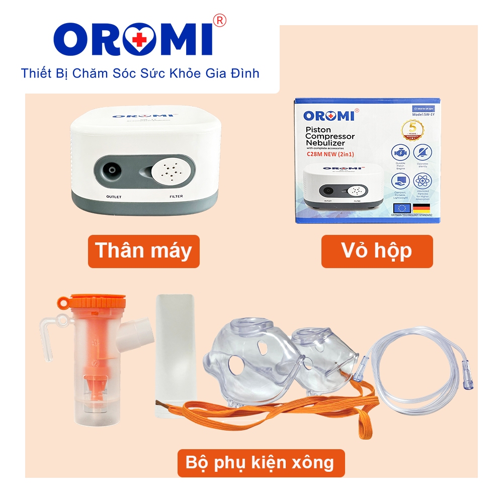 Máy Xông Khí Dung OROMI SW-1Y - Động Cơ Piston Cải Tiến