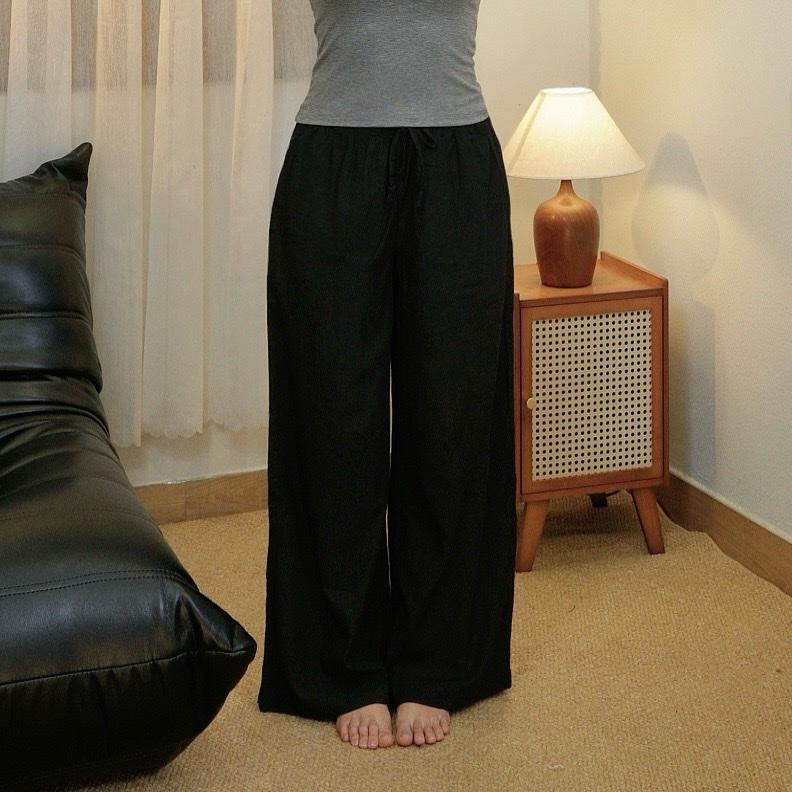 [Q16] QUẦN DÀI FORM SUÔNG RỘNG VẢI LINEN PHA BI.POSILÁ MỀM MỊN NHẸ NHÀNG VÀ MÁT MẺ Size S/M/L