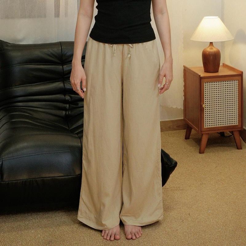 [Q16] QUẦN DÀI FORM SUÔNG RỘNG VẢI LINEN PHA BI.POSILÁ MỀM MỊN NHẸ NHÀNG VÀ MÁT MẺ Size S/M/L