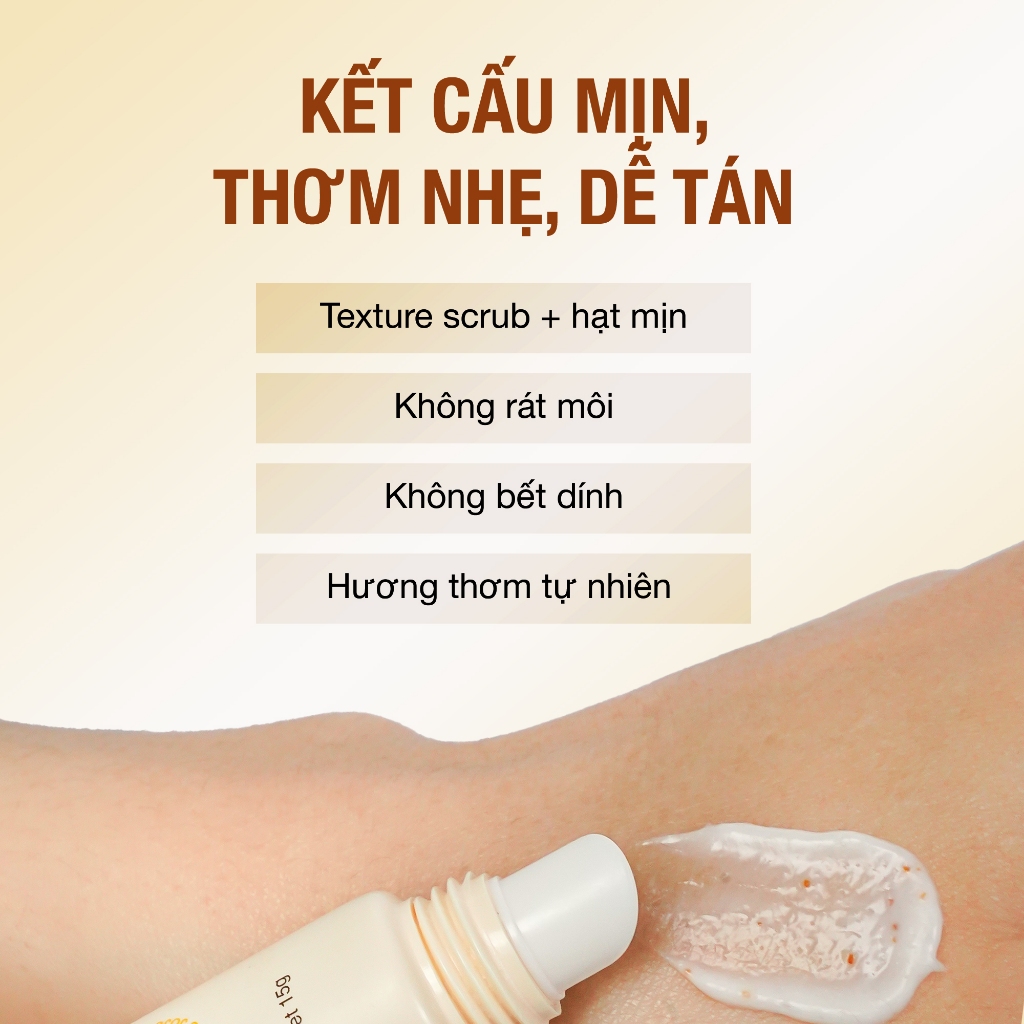 Tẩy Tế Bào Chết Môi ESTIYOU 15g, Mật Ong Lên Men và Hạt Srub Cải Thiện Sắc Môi, Giảm Bong Tróc Kết Hợp Dưỡng Ẩm