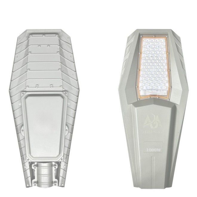 [1000W] Đèn Năng Lượng Mặt Trời Phi Thuyền, Đổi 3 Màu Led, Nhôm Đúc Nguyên Khối, Chiếu Sáng Đường Phố ABM SOLAR