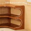 Kệ góc để bàn Tầng Kệ lưu trữ 2/3 Chắc chắn và bền bỉ, đa năng và dễ lắp ráp.