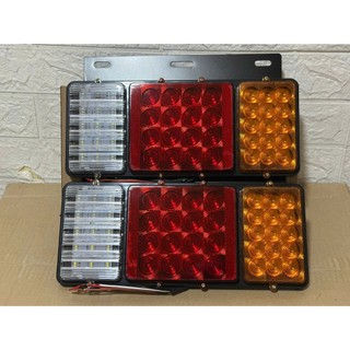 Đèn hậu SD-2004, đèn hậu 3 ô bát nhựa điện 12v và 24v ( giá bán 1 đôi ).D