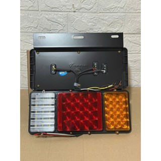 Đèn hậu SD-2004, đèn hậu 3 ô bát nhựa điện 12v và 24v ( giá bán 1 đôi ).D