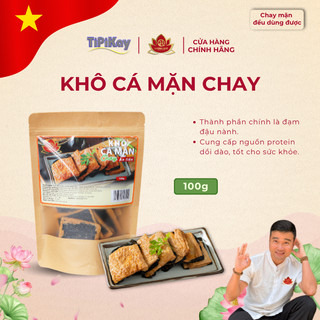 Khô Cá Mặn Chay 100g - Chay Mặn Đều Dùng Được - TiPiKay Shop
