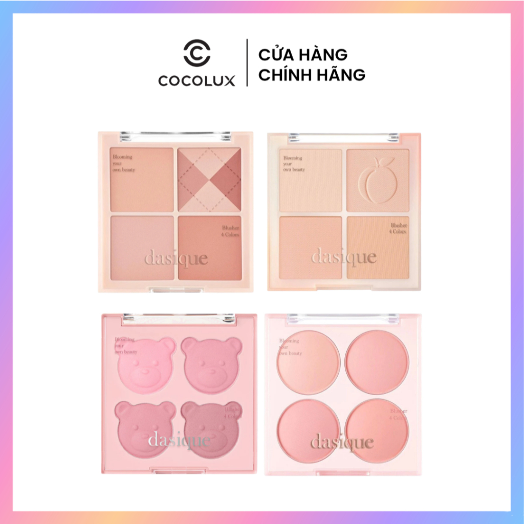 Phấn Má Hồng Dasique Blending Mood Cheek 4 ô