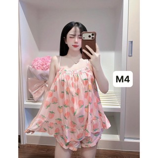 Tole lanh đùi dây mặc nhà danh cho nữ thoải mái mát thấm hút mồ hôi 45kg-70kg