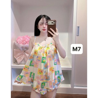 Tole lanh đùi dây mặc nhà danh cho nữ thoải mái mát thấm hút mồ hôi 45kg-70kg
