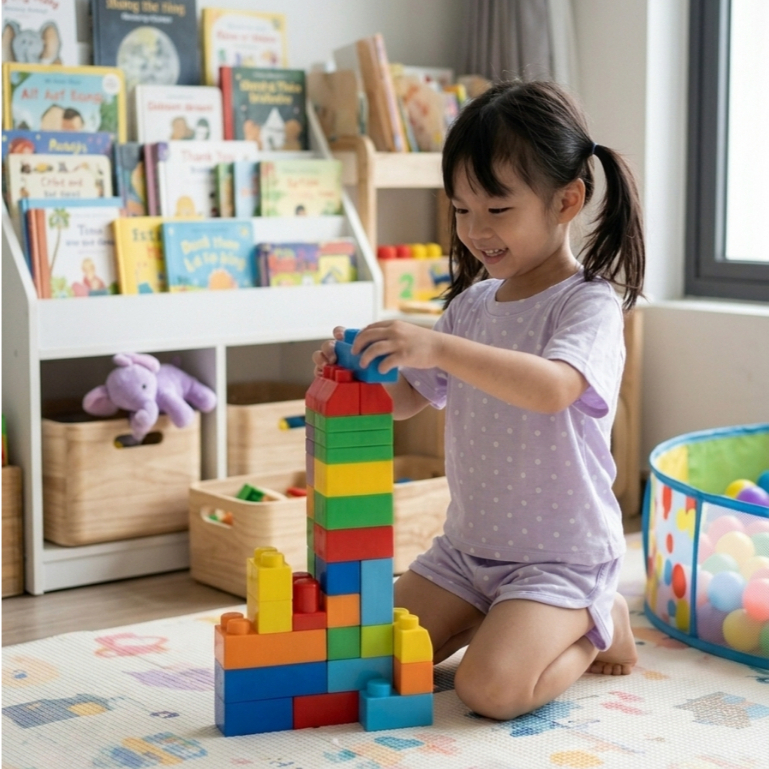 Bộ cộc tay bé gái chấm bi Lá Homewear LC03, bộ đùi cho bé vải Lyocell Cotton quần short năng động
