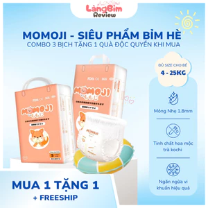 Tã Bỉm Quần Momoji Extra Plus Mềm Mại, Siêu Mỏng, Siêu Thâm Hút Đủ Size Cho Bé Từ 4 - 25kg