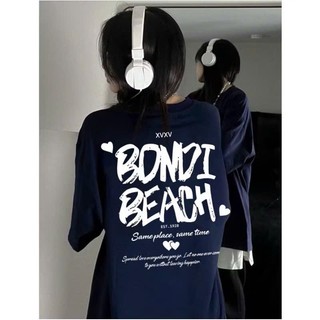 Áo Thun Phông Nam Nữ KONOVA Form Rộng Chất Liệu Cotton In Chữ 2 Mặt BONDI