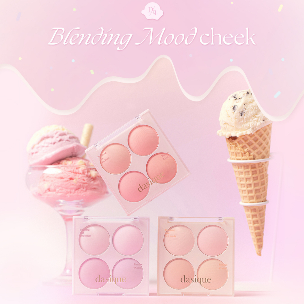 Phấn Má Hồng Dasique Blending Mood Cheek 4 ô