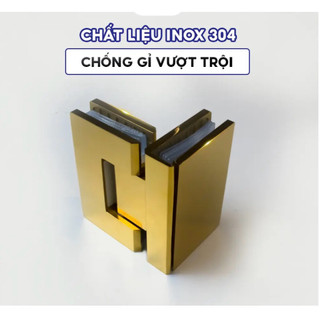 Bản Lề CaBin 90 Độ Kính Kính - Mạ Vàng Kính 8mm-12mm