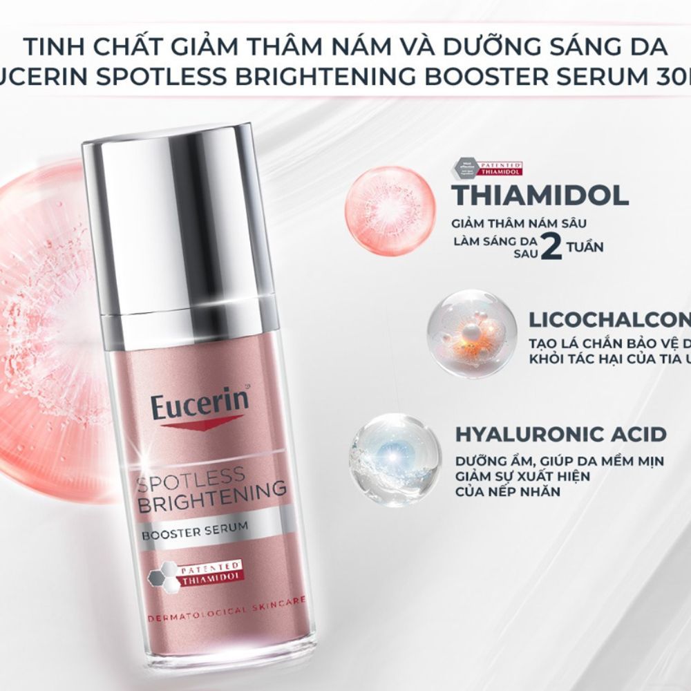 [Hàng Chính Hãng][Tặng Mặt Nạ] Tinh Chất Dưỡng Sáng Da & Mờ Thâm Nám Eucerin Spotless Brightening Booster Serum – 30ml