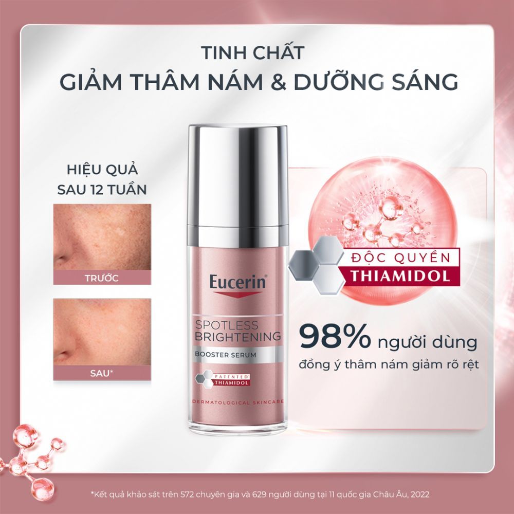 [Hàng Chính Hãng][Tặng Mặt Nạ] Tinh Chất Dưỡng Sáng Da & Mờ Thâm Nám Eucerin Spotless Brightening Booster Serum – 30ml