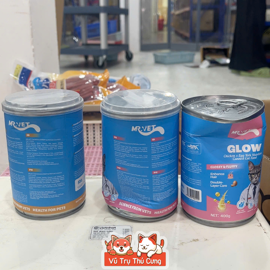 (Thanh Lý) Pate Cho Mèo Snappy Tom / Mr.Vet Lon 400g Bị Móp - Chất Lượng Sản Phẩm Không Đổi