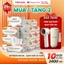 Giấy ăn cao cấp đa sắc TopGia 10 gói 2400 tờ 4 lớp mềm mịn siêu dai thấm hút tốt