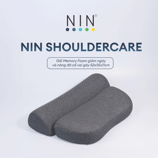 Gối Vai Gáy NIN ShoulderCare 50x30cm Memory Foam Công Thái Học Giảm Đau Cổ