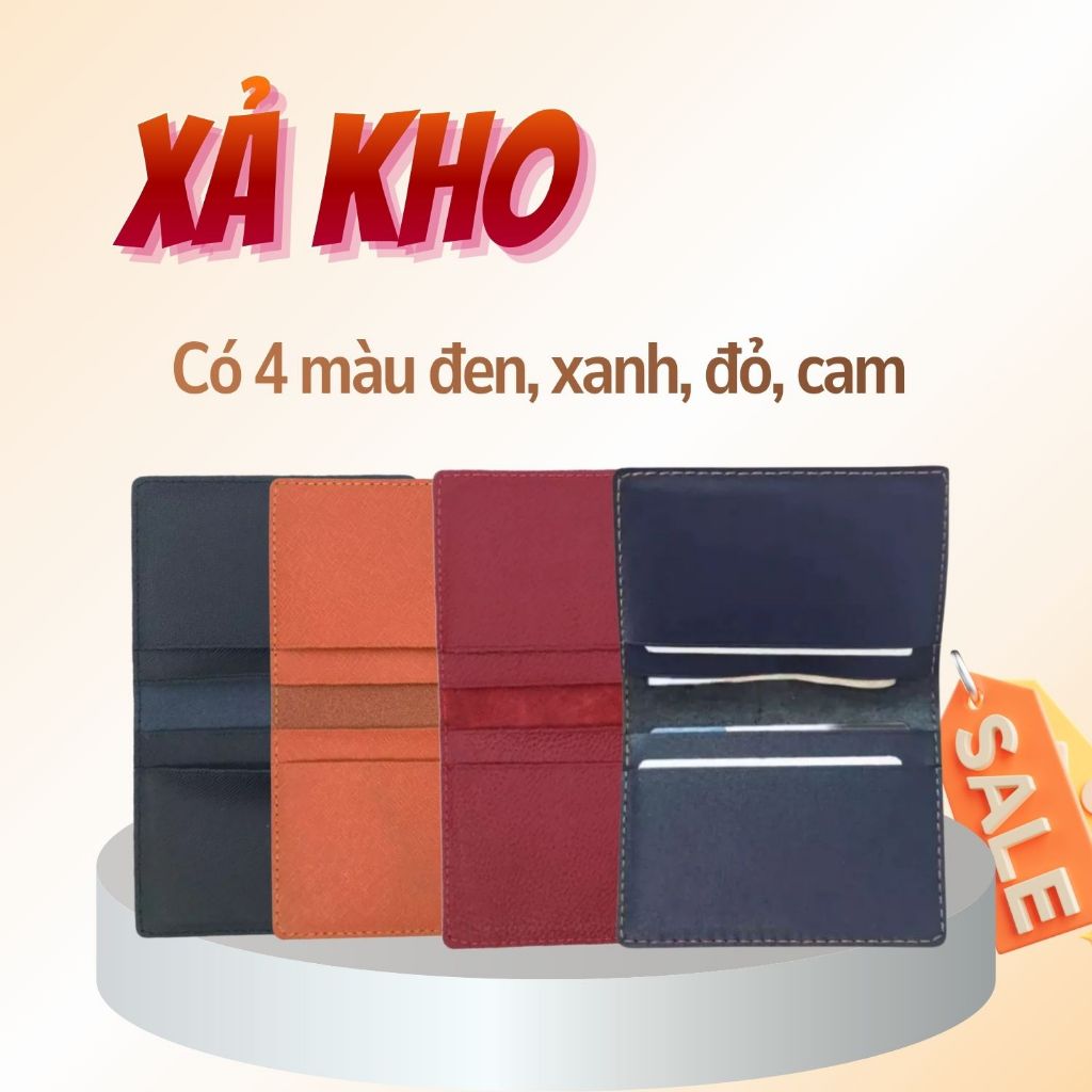 Ví Mini Cầm Tay Nam Nữ Da PU Công Sở VD02 - Bóp Đựng Thẻ Tiện Dụng Chính Hãng, Tặng Người Yêu