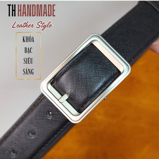Thắt lưng ROMA - TH HANDMADE 3.3cm bản giới hạn da SAFIANO mềm mại & bền đẹp - Thiết kế thanh lịch cho quý ông