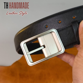 Thắt lưng ROMA - TH HANDMADE 3.3cm bản giới hạn da SAFIANO mềm mại & bền đẹp - Thiết kế thanh lịch cho quý ông