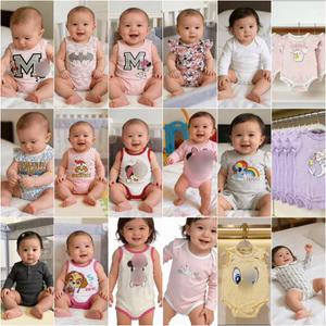 Body Sơ Sinh Bé Gái Hè Newborn-6/12M (4-10kg) C1741 Nhiều Mẫu Siêu Xinh Mềm Mịn Thoáng Mát